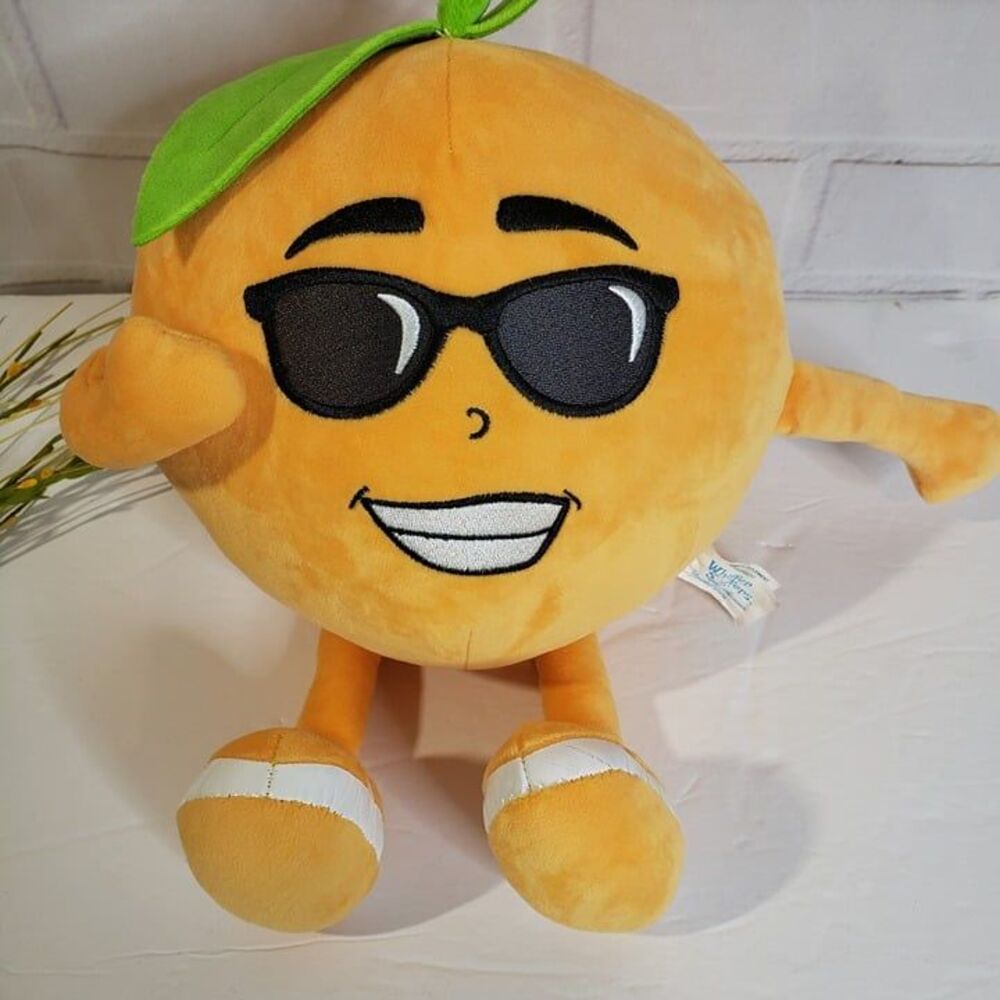 Whiffer Sniffers Plush Orange Sonny Shine 11" Happy Huggable Stuffed Fruit - Picture 3 of 9
